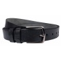 Curea batal barbati, eleganta pentru costum, din piele naturala, Negru, Latime 3.7cm, lungime pana la 170cm - CK87N
